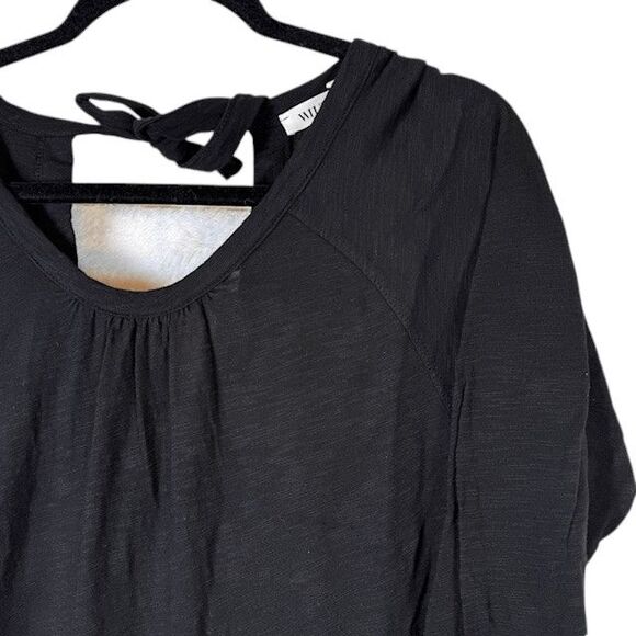 NEW! Wilt Gathered Wide Leg Tie Back Black Jersey Jumpsuit Oversized Size XS - Picture 4 of 14